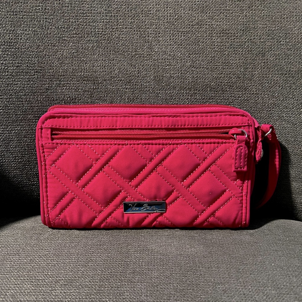 Vera Bradley Fuchsia Quilted Wristlet